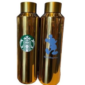 New Walt Disney World Gold Starbucks Tumbler